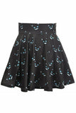 Daisy Corsets Scary Cats Print Stretch Lycra Skirt - Daisy Corsets