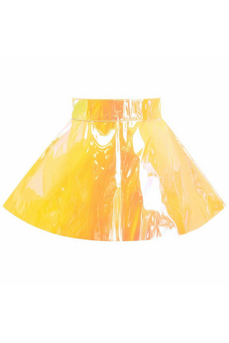 Daisy Corsets Yellow/Pink Holo Skater Skirt