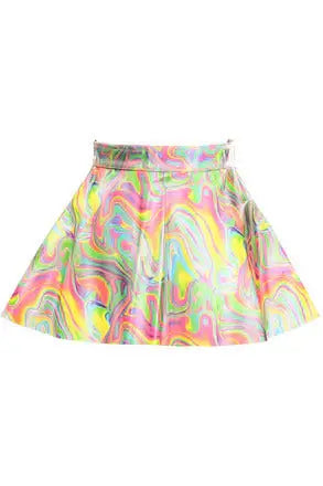 Daisy Corsets Retro Swirl Skirt - Daisy Corsets - Flyclothing LLC