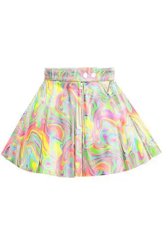 Daisy Corsets Retro Swirl Skirt - Daisy Corsets - Flyclothing LLC
