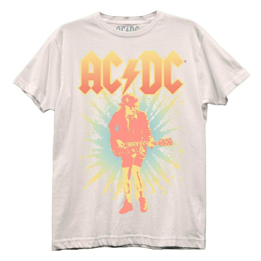 ACDC Burst Clean Juniors Cream Boyfriend Tee - ACDC - Flyclothing LLC