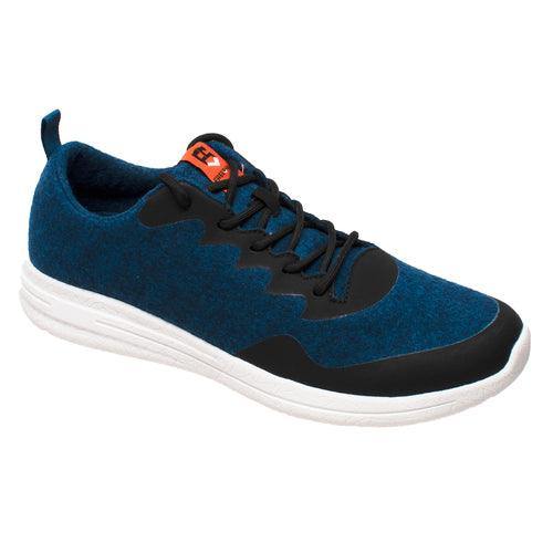 FreeShield Mens Real Wool Casual Navy/Black Shoe - Flyclothing LLC