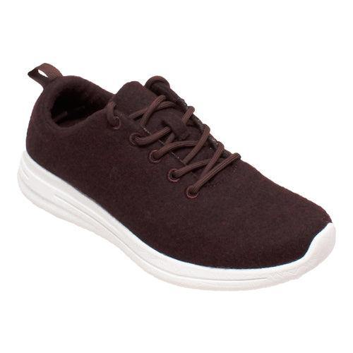 FreeShield Womens Real Wool Casual Burgundy Shoe - Flyclothing LLC