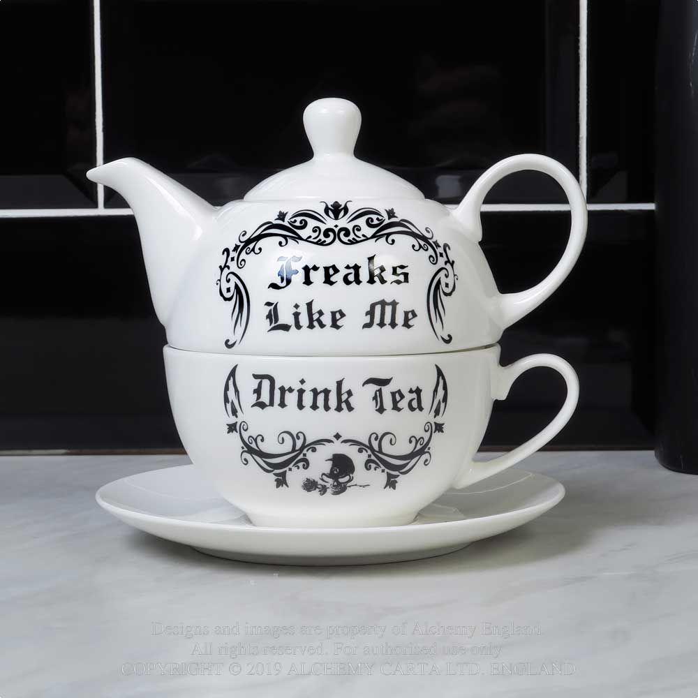 Alchemy Gothic Freaks Like Me Drink Tea - Flyclothing LLC