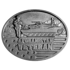 Afghanistan Veteran Enameled Belt Buckle - Siskiyou Buckle