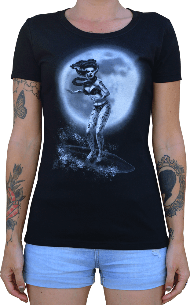Aloha Bride Girl's Loose Tee - Lowbrow Art Company