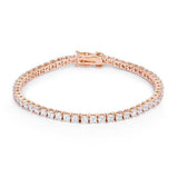5.75ct Rose Goldtone Cubic Zirconia Tennis Bracelet - JGI - Flyclothing LLC