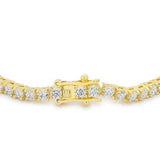 Goldtone Finish Victorian Cubic Zirconia Tennis 8 Inch Bracelet - JGI - Flyclothing LLC
