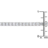 Silvertone Finish Victorian Cubic Zirconia Tennis 7 Inch Bracelet - JGI - Flyclothing LLC