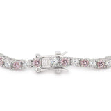 Lace Pink Cubic Zirconia Tennis Bracelet - JGI - Flyclothing LLC