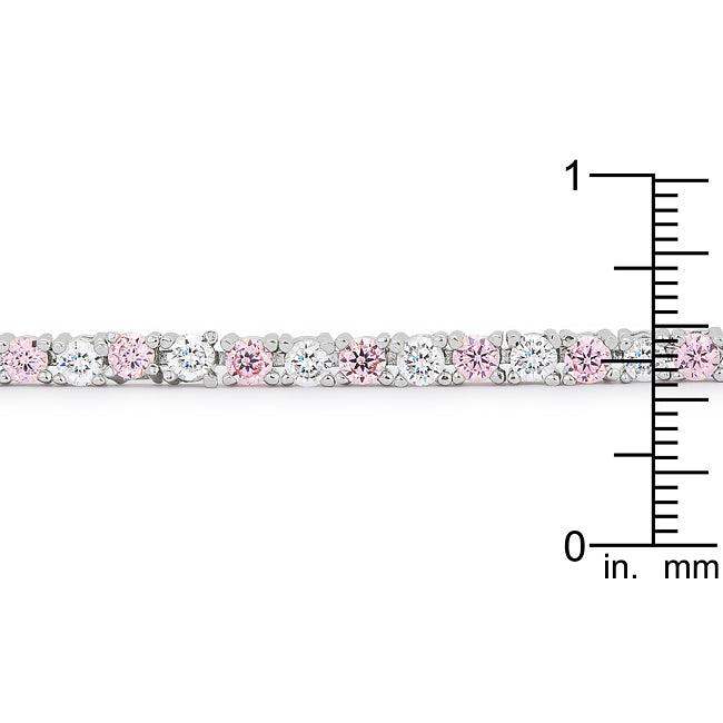 Lace Pink Cubic Zirconia Tennis Bracelet - JGI - Flyclothing LLC