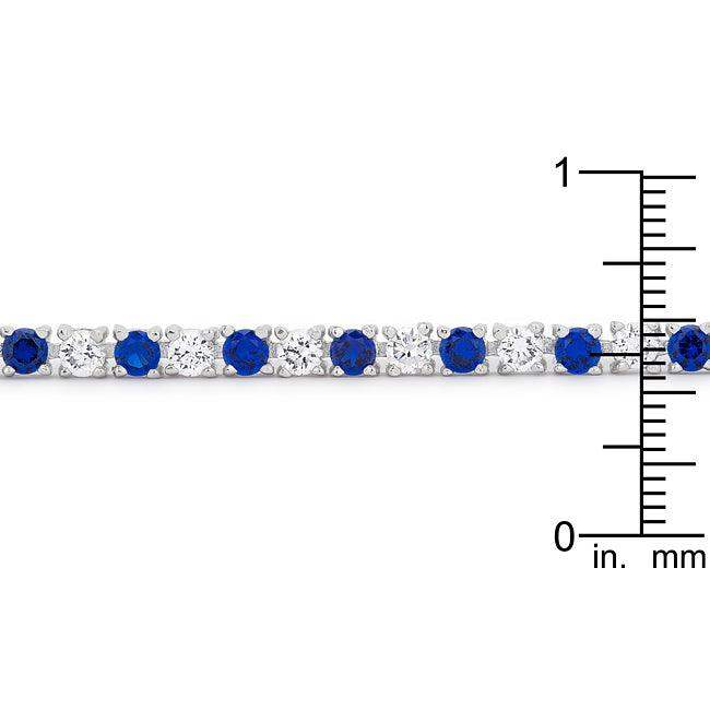 Sapphire Blue Cubic Zirconia Tennis Bracelet - JGI - Flyclothing LLC