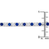 Sapphire Blue Cubic Zirconia Tennis Bracelet - JGI - Flyclothing LLC