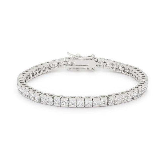 Princess Cubic Zirconia Tennis Bracelet - JGI - Flyclothing LLC