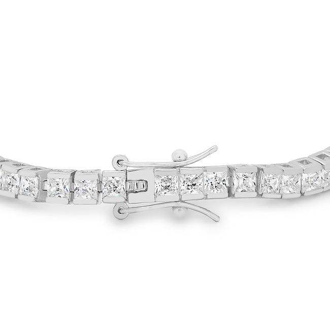 Princess Cubic Zirconia Tennis Bracelet - JGI - Flyclothing LLC