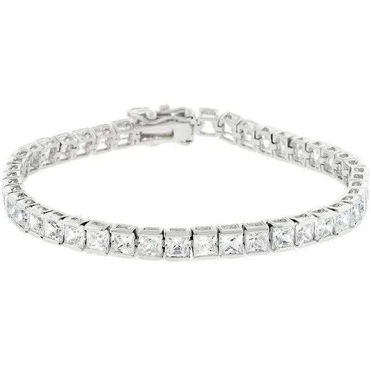 Clear Cubic Zirconia Tennis Bracelet - JGI - Flyclothing LLC