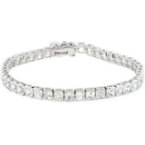 Clear Cubic Zirconia Tennis Bracelet - JGI - Flyclothing LLC