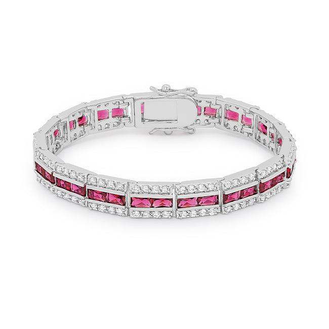 Balboa Red Cubic Zirconia Bracelet - JGI - Flyclothing LLC
