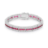 Balboa Red Cubic Zirconia Bracelet - JGI - Flyclothing LLC