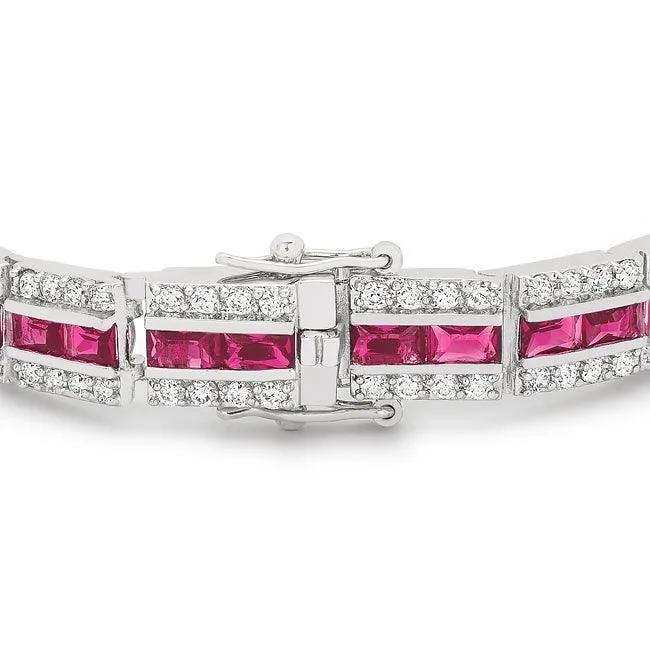 Balboa Red Cubic Zirconia Bracelet - JGI - Flyclothing LLC