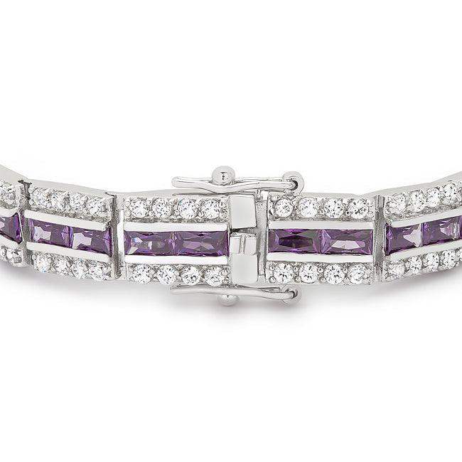Balboa Purple Cubic Zirconia Bracelet - JGI - Flyclothing LLC