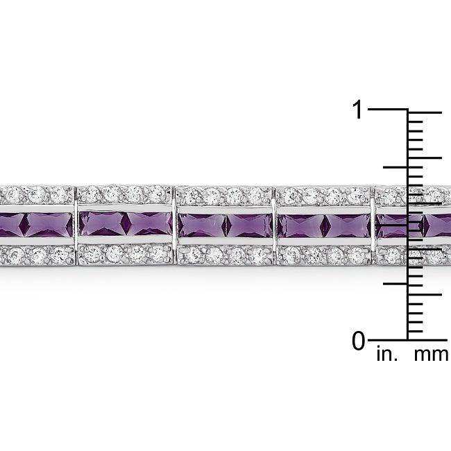 Balboa Purple Cubic Zirconia Bracelet - JGI - Flyclothing LLC