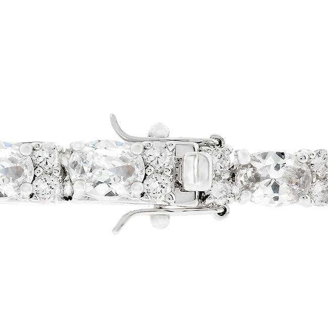 Oversized Oval Cubic Zirconia Tennis Bracelet - JGI - Flyclothing LLC