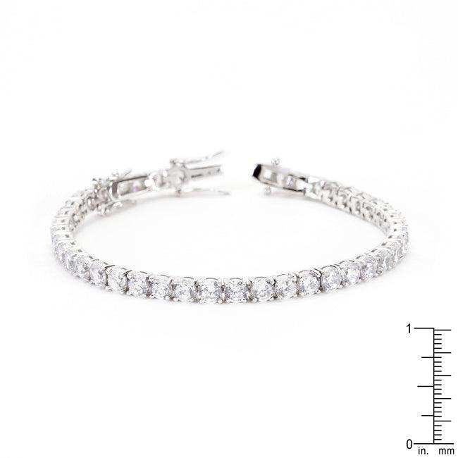 Clear Cubic Zirconia Tennis Bracelet - JGI - Flyclothing LLC