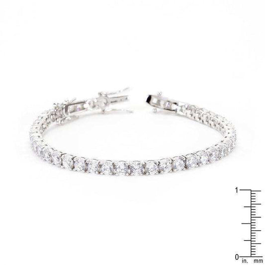 Clear Cubic Zirconia Tennis Bracelet - JGI - Flyclothing LLC