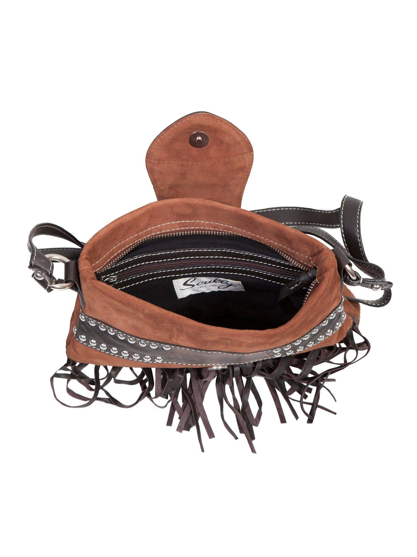 Scully HANDBAG BOLERO TOOLED STUDDED HANDBAG - Scully Leather - Flyclothing LLC