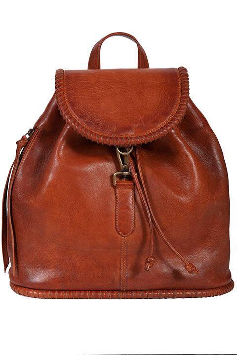 Scully HANDBAG WHIP STITCH BACKPACK - Scully Leather