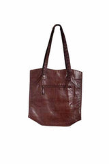 Scully Leather 100% Leather Handbag Lace Chocolate Handbag - Scully Leather