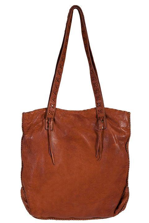 Scully Leather Handbag Lace Cognac Handbag - Scully Leather