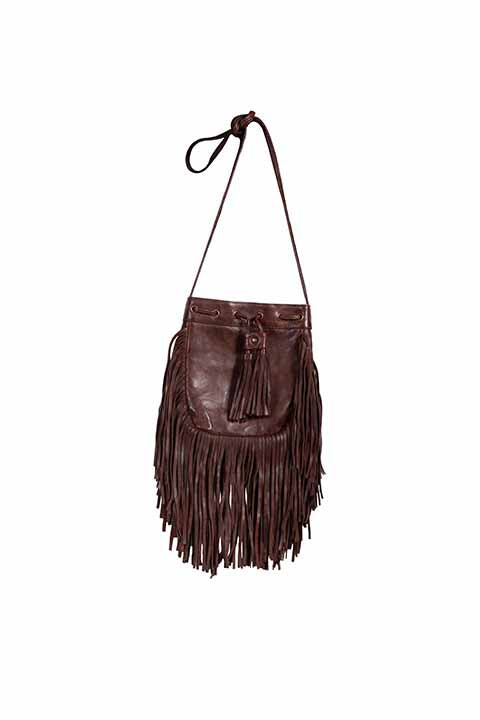 Scully Leather Handbags Handbag Fringe Chocolate Handbag