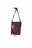 Scully Leather 100% Leather Handbag Whip Stitch Chocolate Handbag - Scully Leather