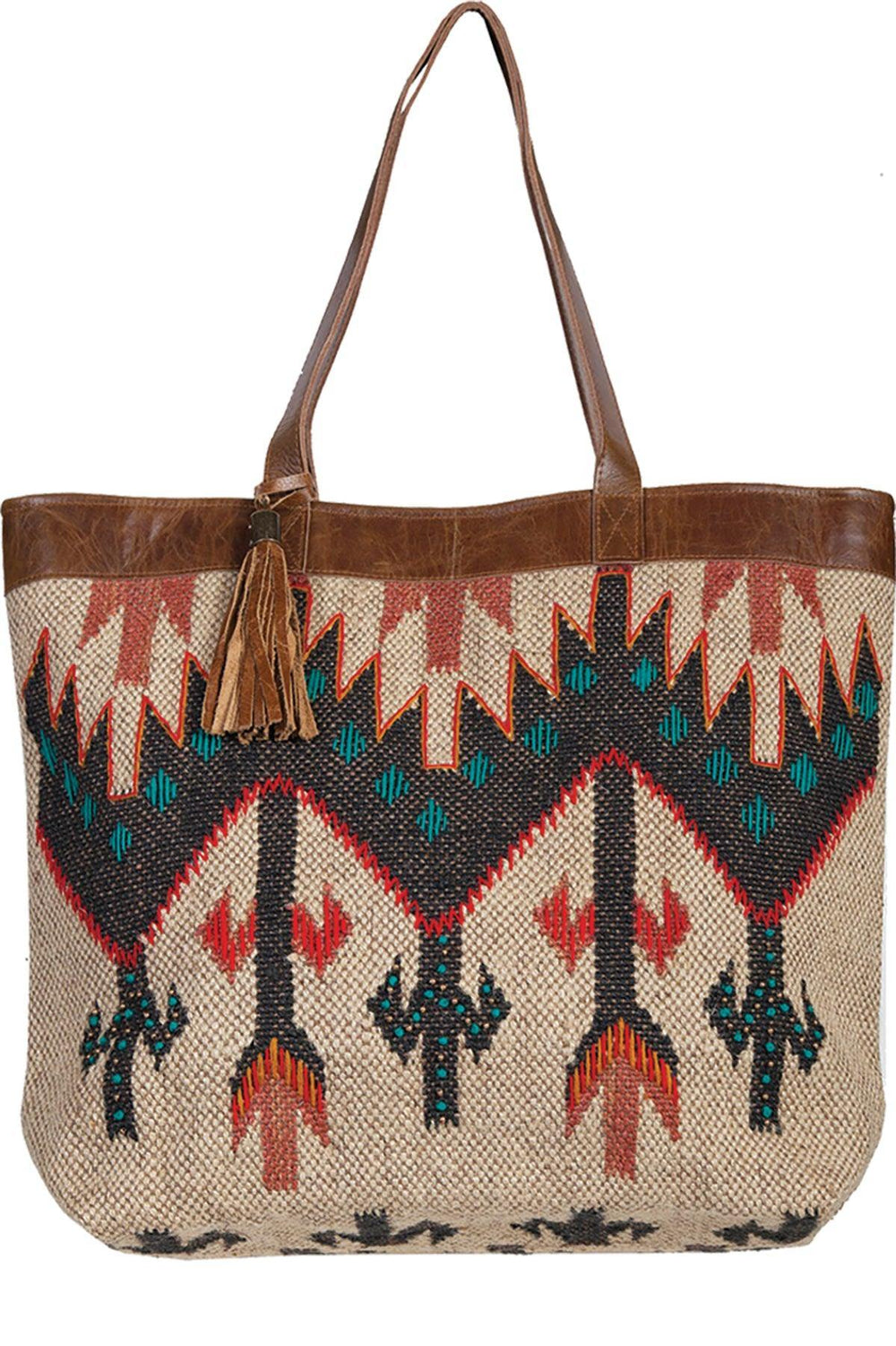 Scully Woven handbag - Scully Leather