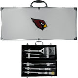 Arizona Cardinals 8 pc Stainless Steel BBQ Set w/Metal Case - Siskiyou Buckle