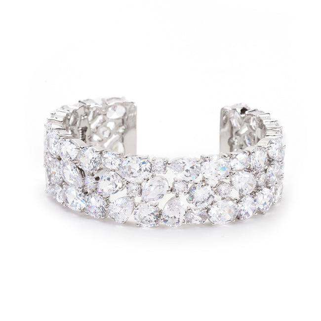Bejeweled Cubic Zirconia Cuff - JGI - Flyclothing LLC