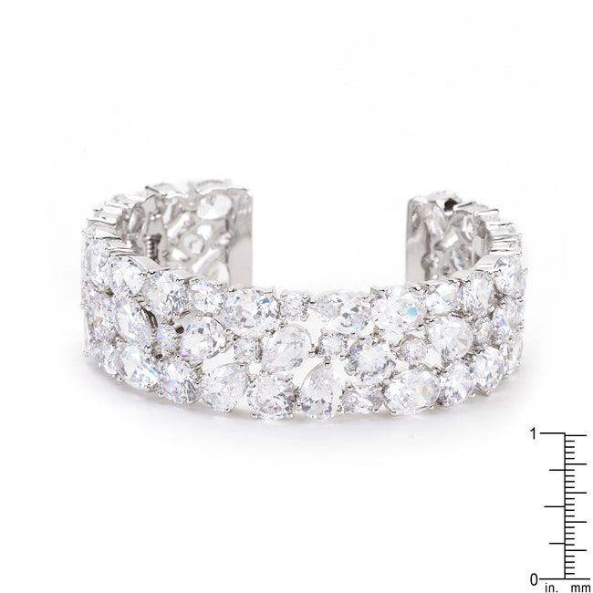 Bejeweled Cubic Zirconia Cuff - JGI - Flyclothing LLC