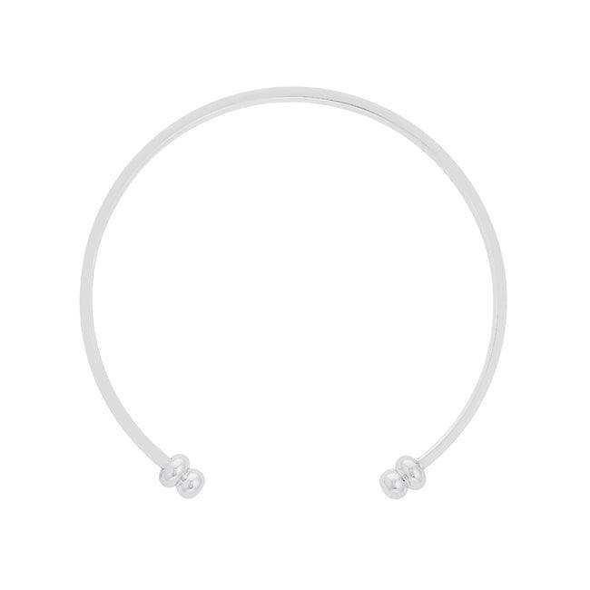 Channel-Set Clear Crystal Cuff - JGI - Flyclothing LLC