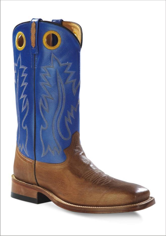 Old West Tan Mens Square Toe Boots - Flyclothing LLC