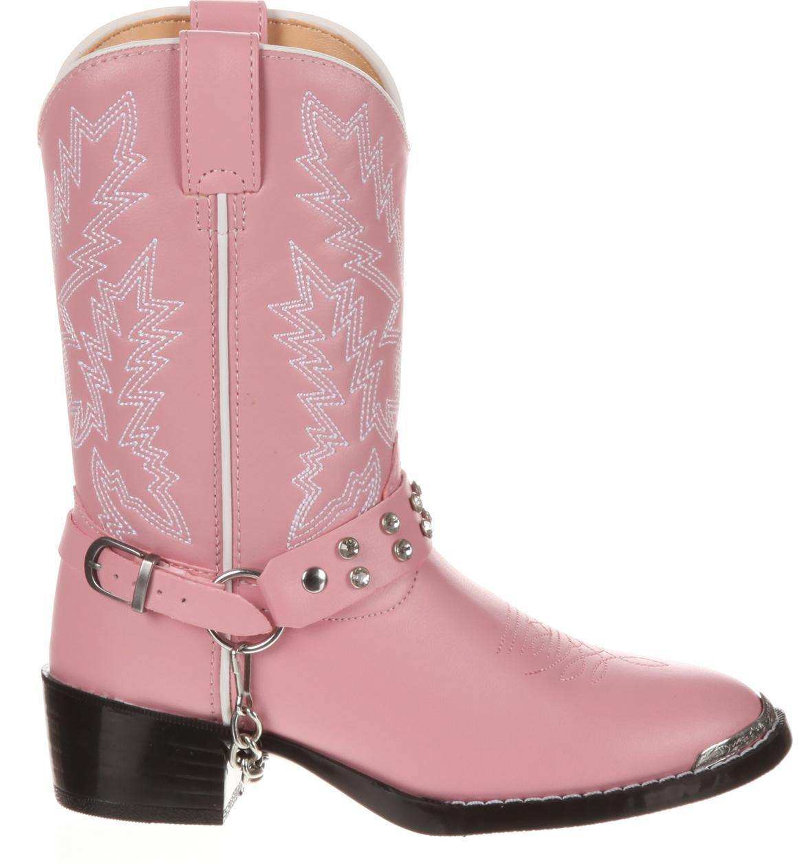Durango® Big Kid Pink Rhinestone Western Boot - Durango - Flyclothing LLC