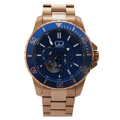Curtis & Co BIG TIME ROYALE (45 mm) ROSE GOLD CASE / BLUE DIAL Watch - Curtis and Co Watches