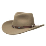 Black Creek Putty 100 Percent Crushable Wool 3 1/4 Brim Hat - Black Creek