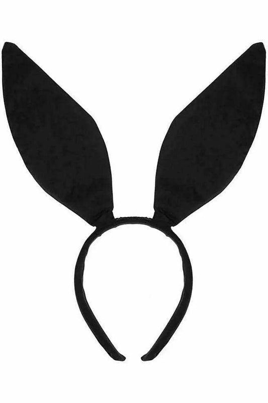 Daisy Corsets Black Satin Bunny Ears - Daisy Corsets - Flyclothing LLC