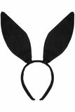 Daisy Corsets Black Satin Bunny Ears - Daisy Corsets