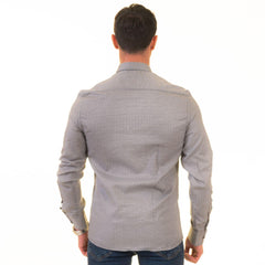 Gravity Homme Men's Long Sleeve Button Down / Bali Night C16 - Gravity Homme