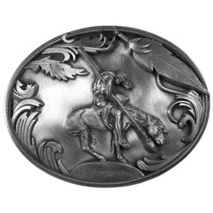 End of the Trail Antiqued Belt Buckle - Flyclothing LLC