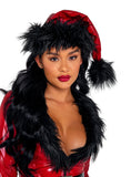 Roma Costume Vinyl & Faux Fur Santa Hat - Roma Costume