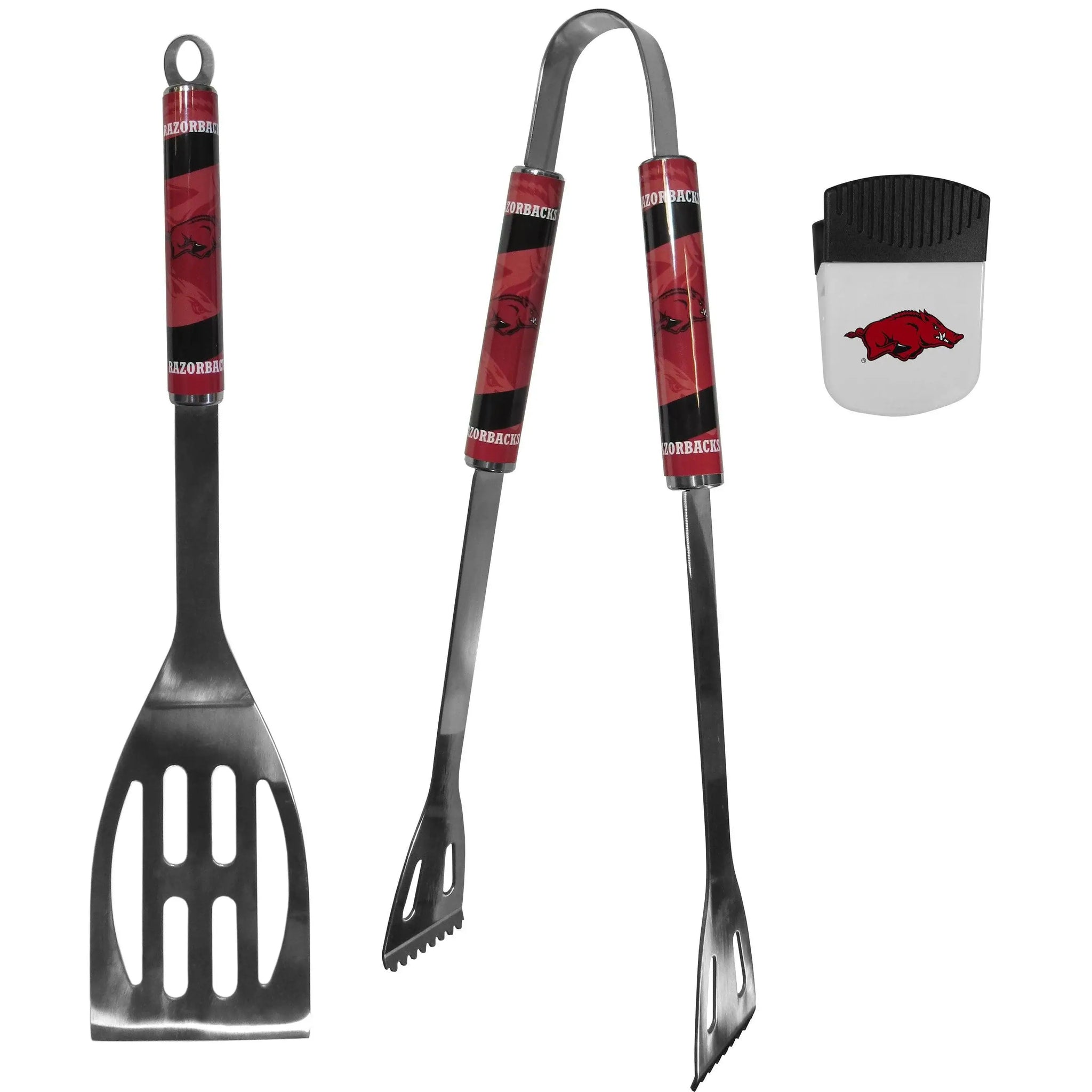 Arkansas Razorbacks 2 pc BBQ Set and Chip Clip - Siskiyou Buckle - Flyclothing LLC